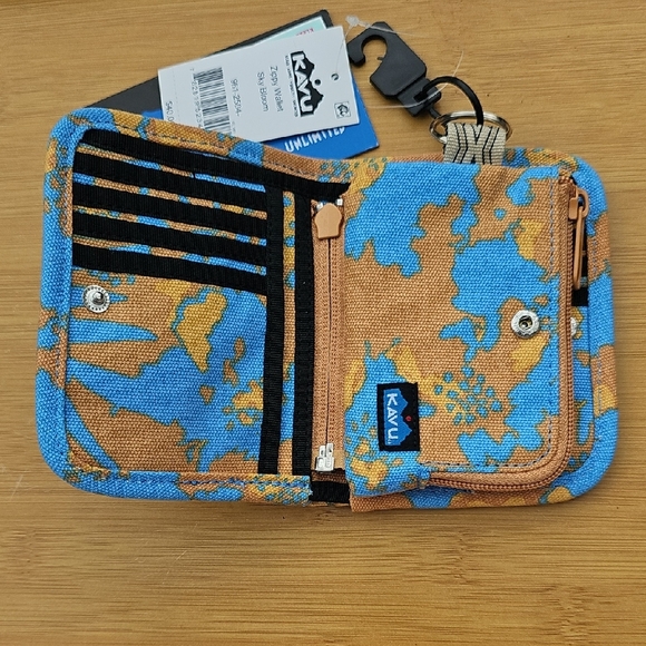 Kavu Blue and Tan Wallet - Picture 3 of 11